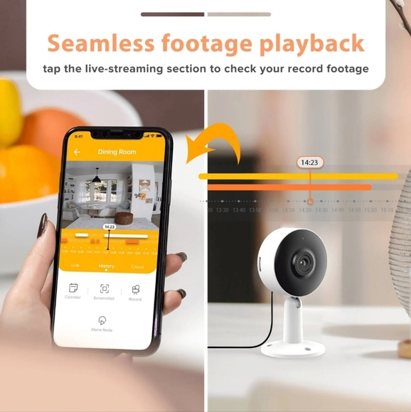 ARENTI IN1 Wireless Indoor Security Camera - 1080p, Night Vision - Picture 3 of 16